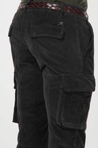 Chile men’s cargo pants in 500-wale velvet with extra slim fit ①