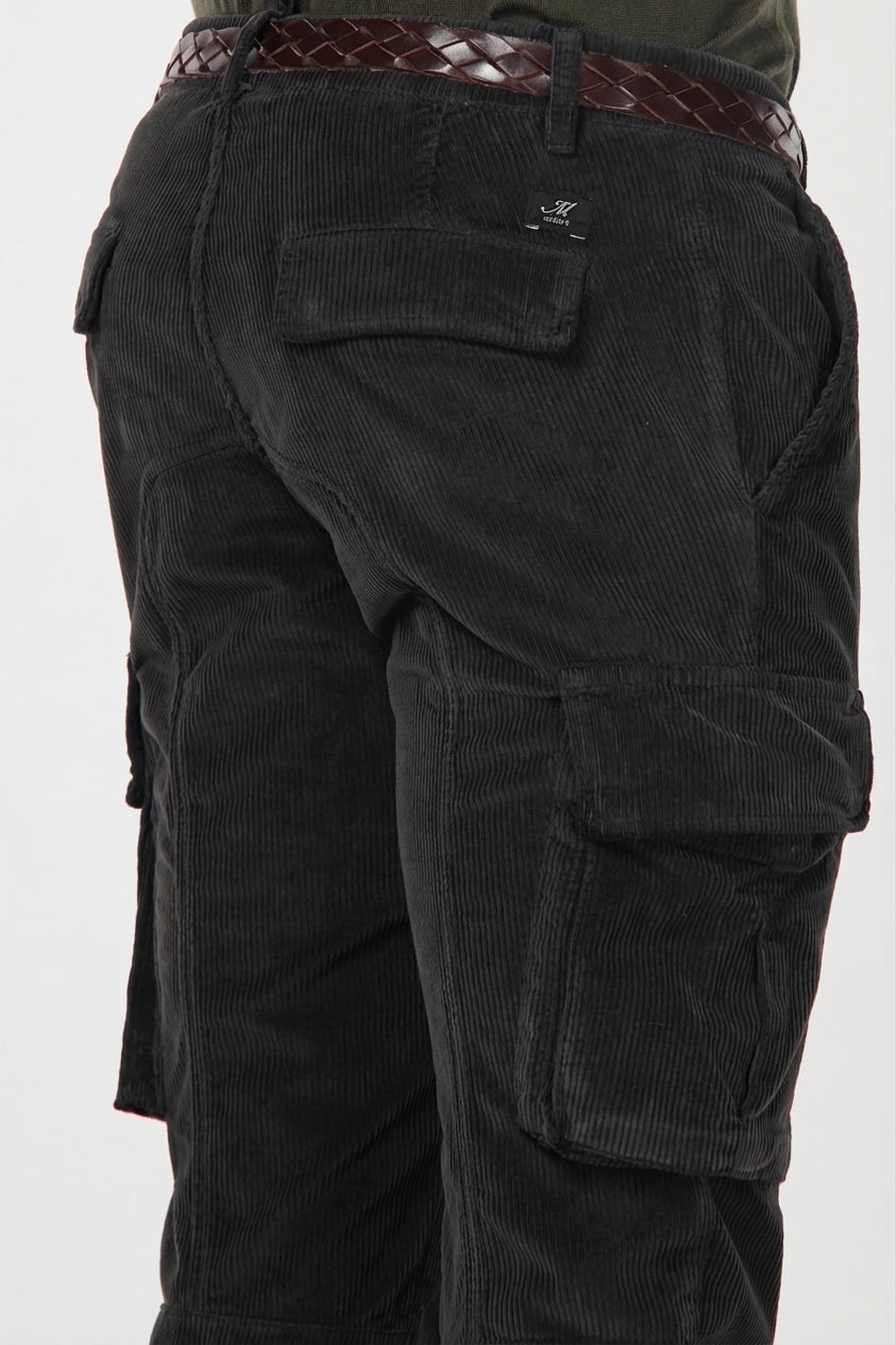Chile men’s cargo pants in 500-wale velvet with extra slim fit ①