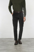 Chile men’s cargo pants in 500-wale velvet with extra slim fit ①