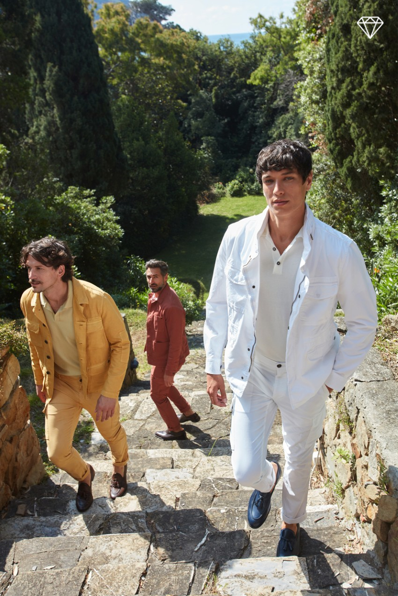 Chile pantalon cargo hombre en satén stretch exra slim fit ①