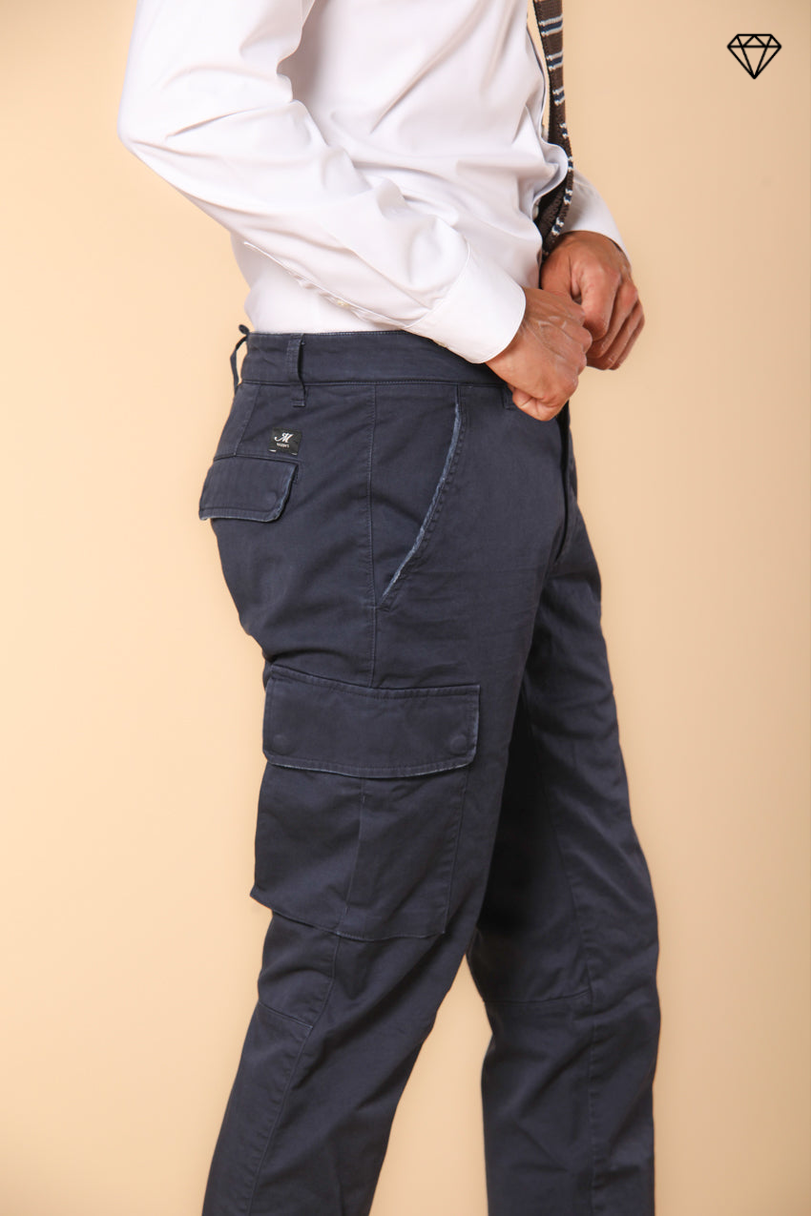 Chile pantalón cargo hombre en satén stretch extra slim fit ①