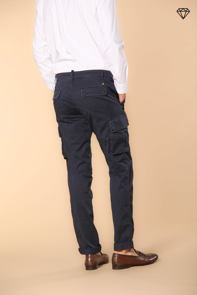 Chile pantalon cargo homme en satin stretch coupe Extra Slim ①