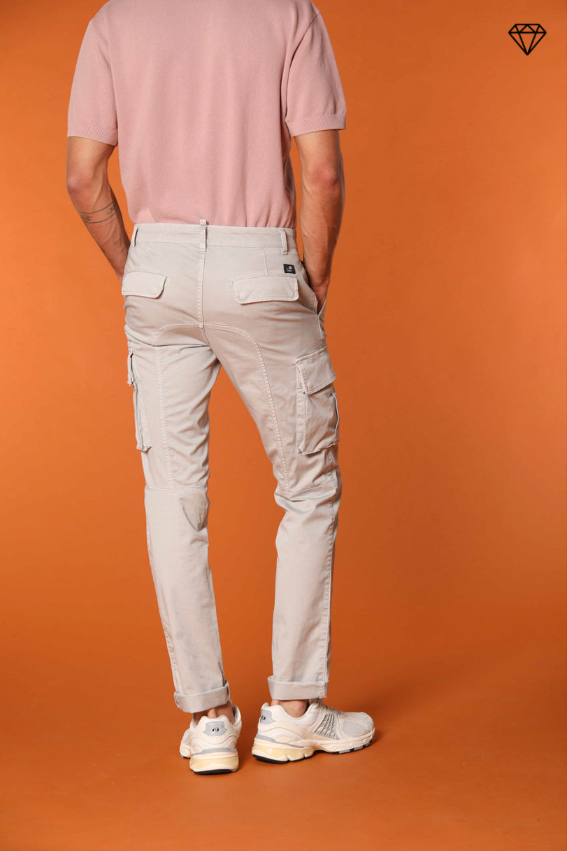 Chile pantalón cargo hombre en satén stretch extra slim fit ①