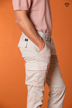 Chile pantalón cargo hombre en satén stretch extra slim fit ①