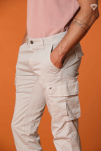Chile pantalón cargo hombre en satén stretch extra slim fit ①