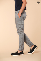 Chile pantalón cargo hombre en satén stretch extra slim fit ①