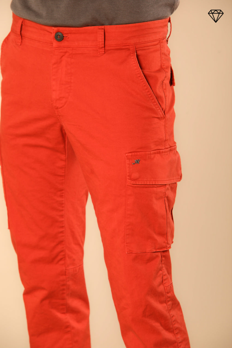 Chile pantalón cargo hombre en satén stretch extra slim fit  ①