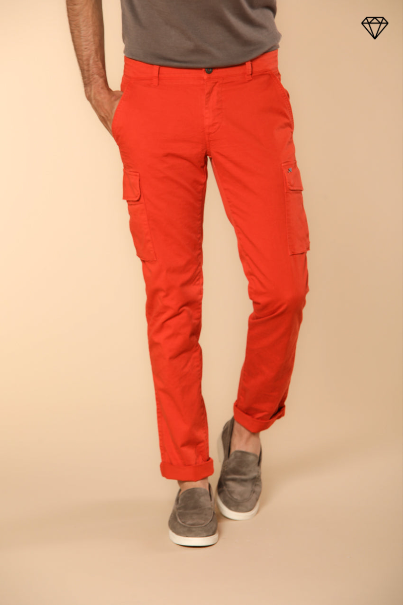 Chile pantalon cargo homme en satin stretch coupe Extra Slim ①