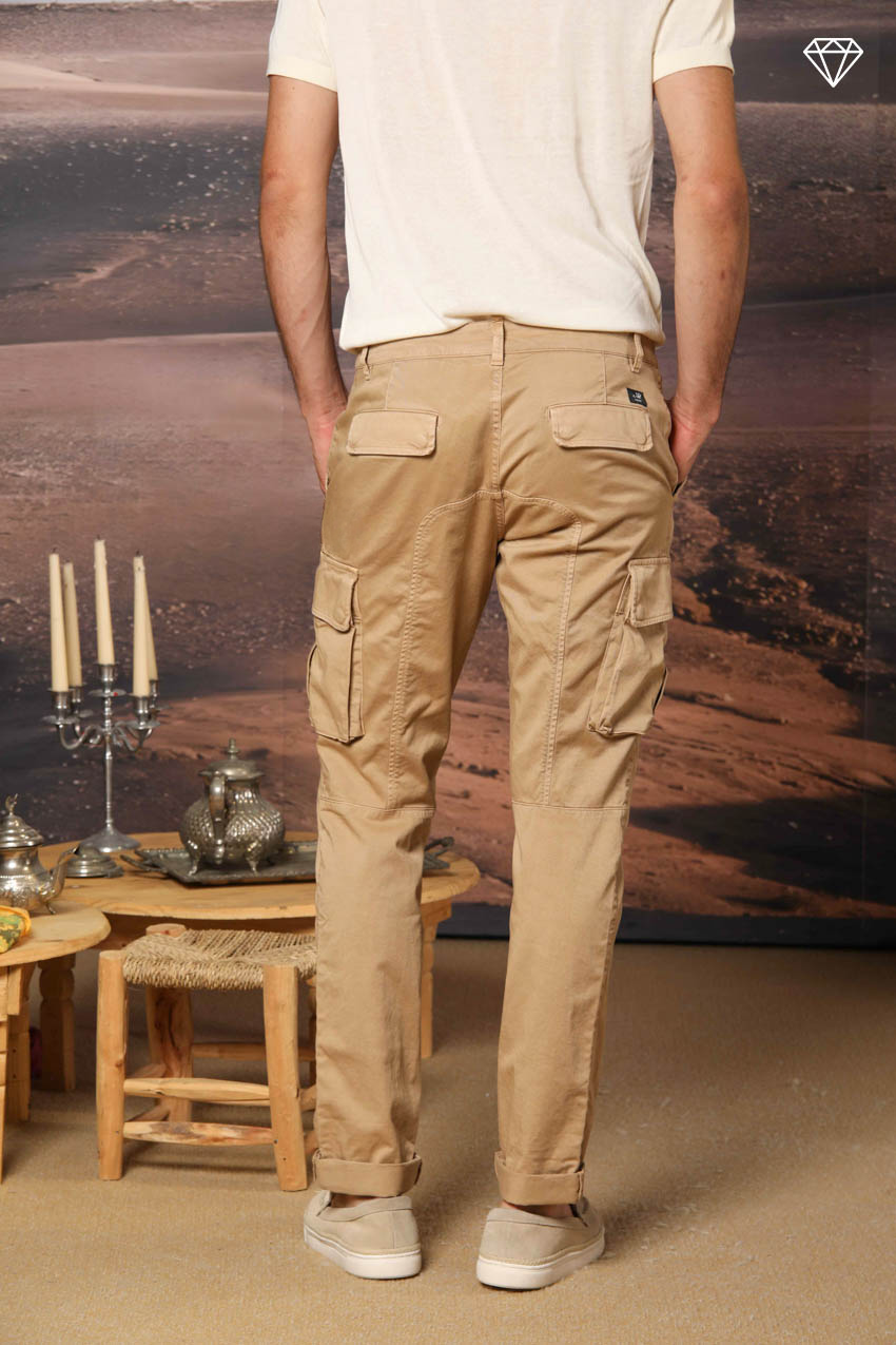 Chile pantalón cargo hombre en satén stretch extra slim fit ①
