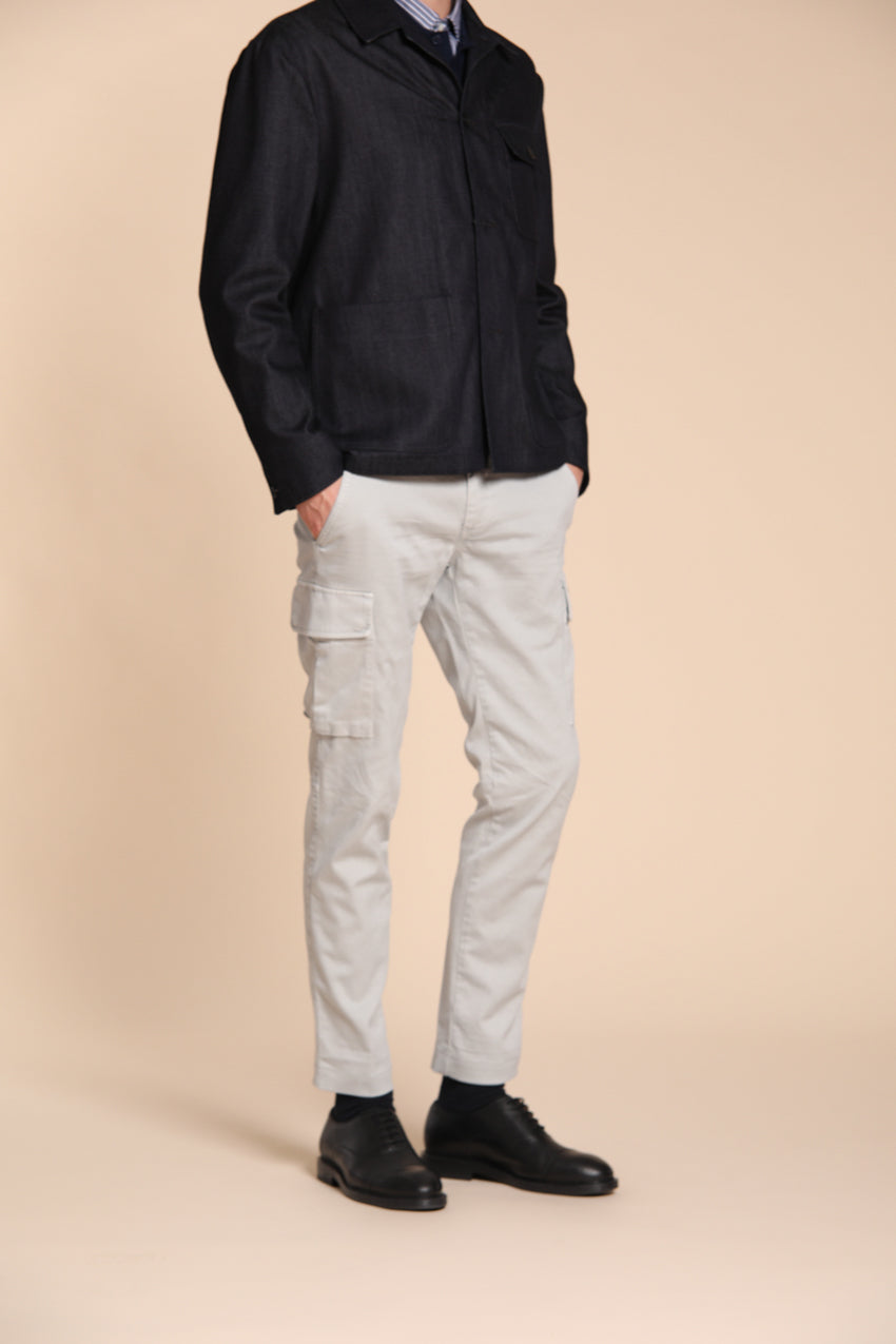 Chile pantalon cargo homme en gabardine extra slim fit ①