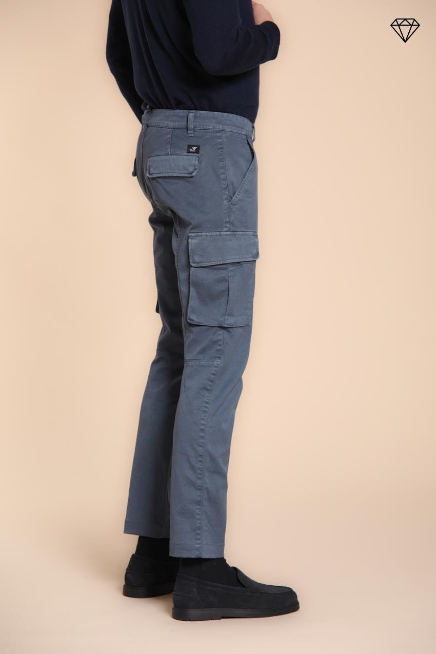 Foto 5 Chile pantalone cargo uomo in gabardina extra slim fit ①