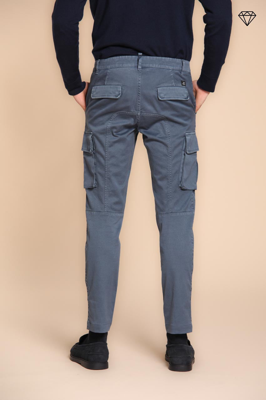 Foto 3 Chile pantalone cargo uomo in gabardina extra slim fit ①