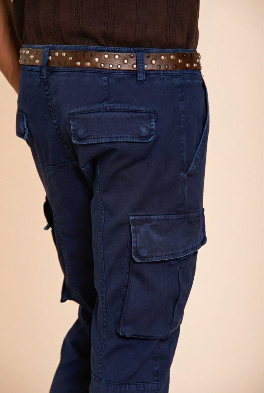 Chile Herren Cargo Hose aus Stretch-Satin extra slim fit ①