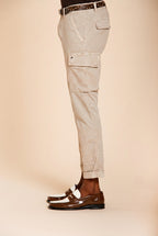 Chile pantalone cargo uomo in raso stretch extra slim fit ①