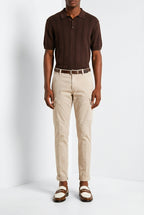 Chile pantalon cargo homme en satin stretch extra slim fit ①