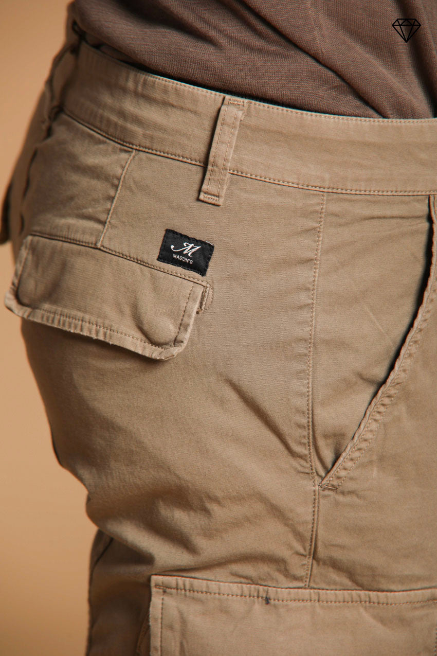 Chile pantalón cargo hombre en satén stretch extra slim fit ①