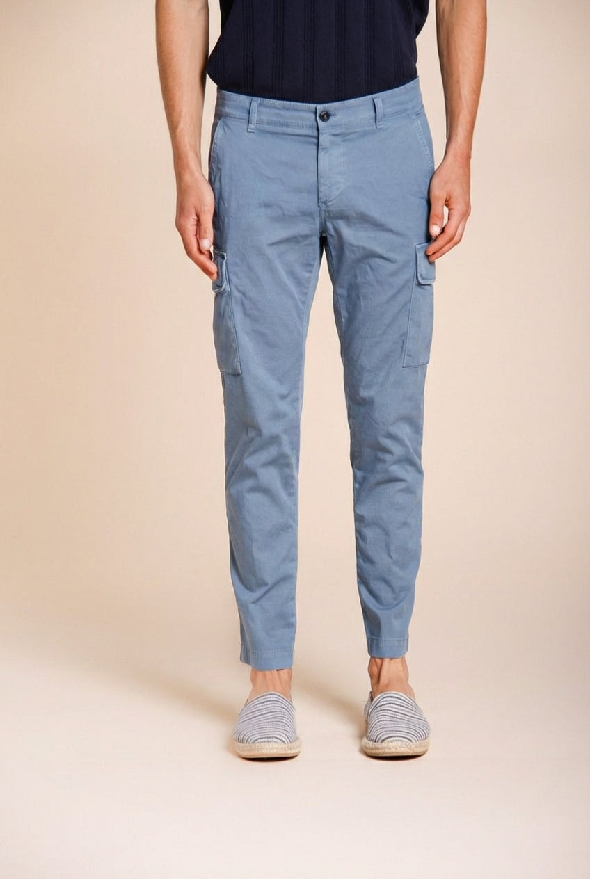 Chile Herren Cargo Hose aus Stretch-Satin extra slim fit ①