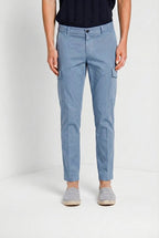 Chile pantalon cargo homme en satin stretch extra slim fit ①