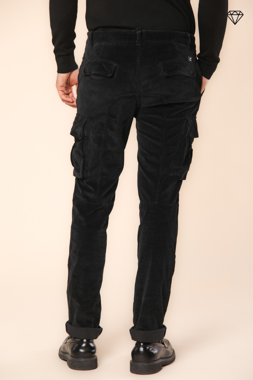Chile men's cargo trousers in 500-wale corduroy extra slim fit ①