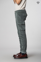 Chile men's cargo trousers in 500-wale corduroy extra slim fit ①
