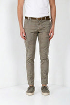 Chile men's cargo pants in twill camouflage print extra slim fit ①