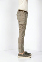 Chile men's cargo pants in twill camouflage print extra slim fit ①