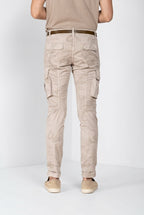 Chile men's cargo pants in twill camouflage print extra slim fit ①