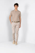 Chile men's cargo pants in twill camouflage print extra slim fit ①