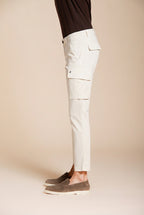 Chile pantalon cargo homme en satin stretch extra slim fit ①