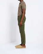 Chile pantalon cargo homme en satin stretch extra slim fit ①