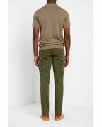 Chile pantalon cargo homme en satin stretch extra slim fit ①