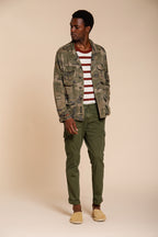 Chile pantalón cargo hombre en satén stretch extra slim fit ①