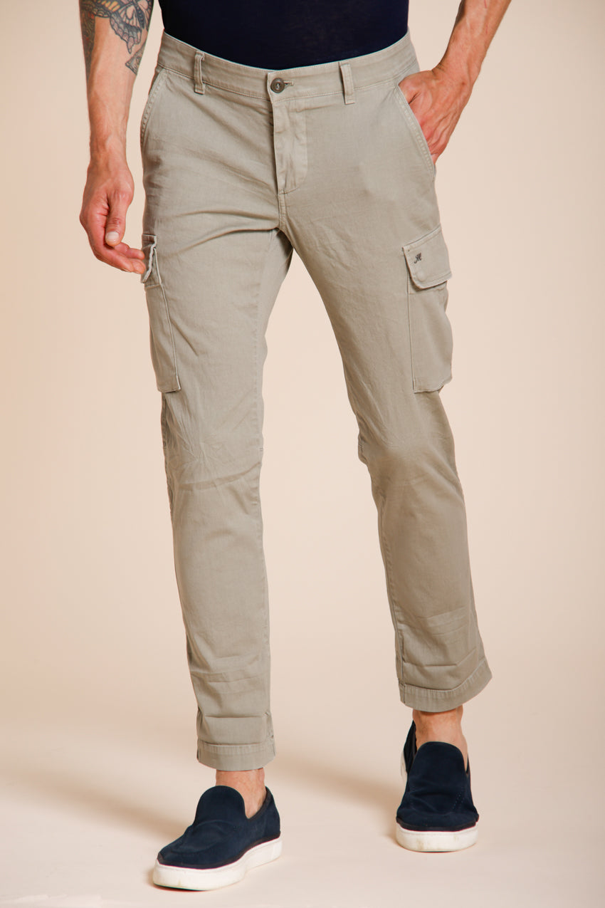 Chile pantalón cargo hombre de raso stretch extra slim fit ①