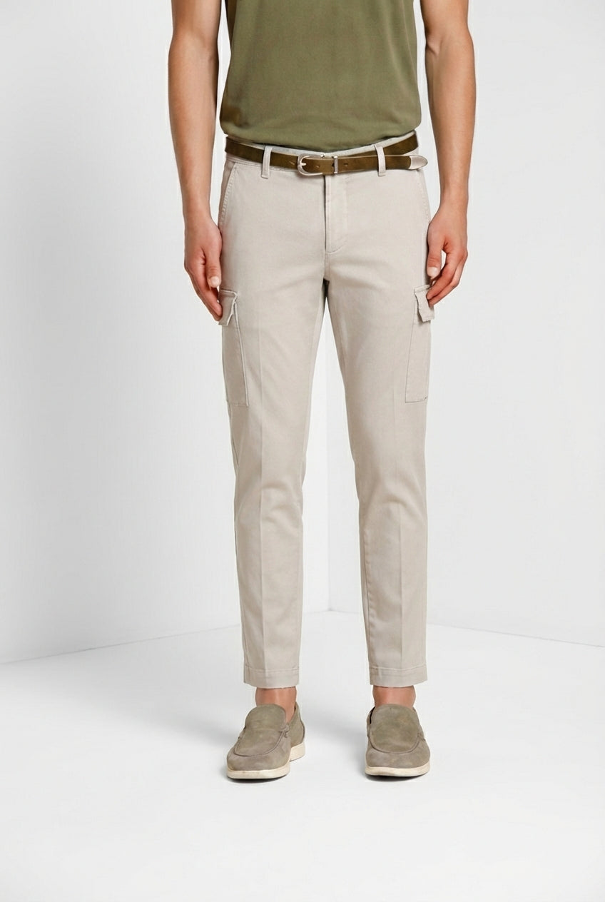 Chile Hose Cargo Herren aus Stretch-Satin extra slim fit ①