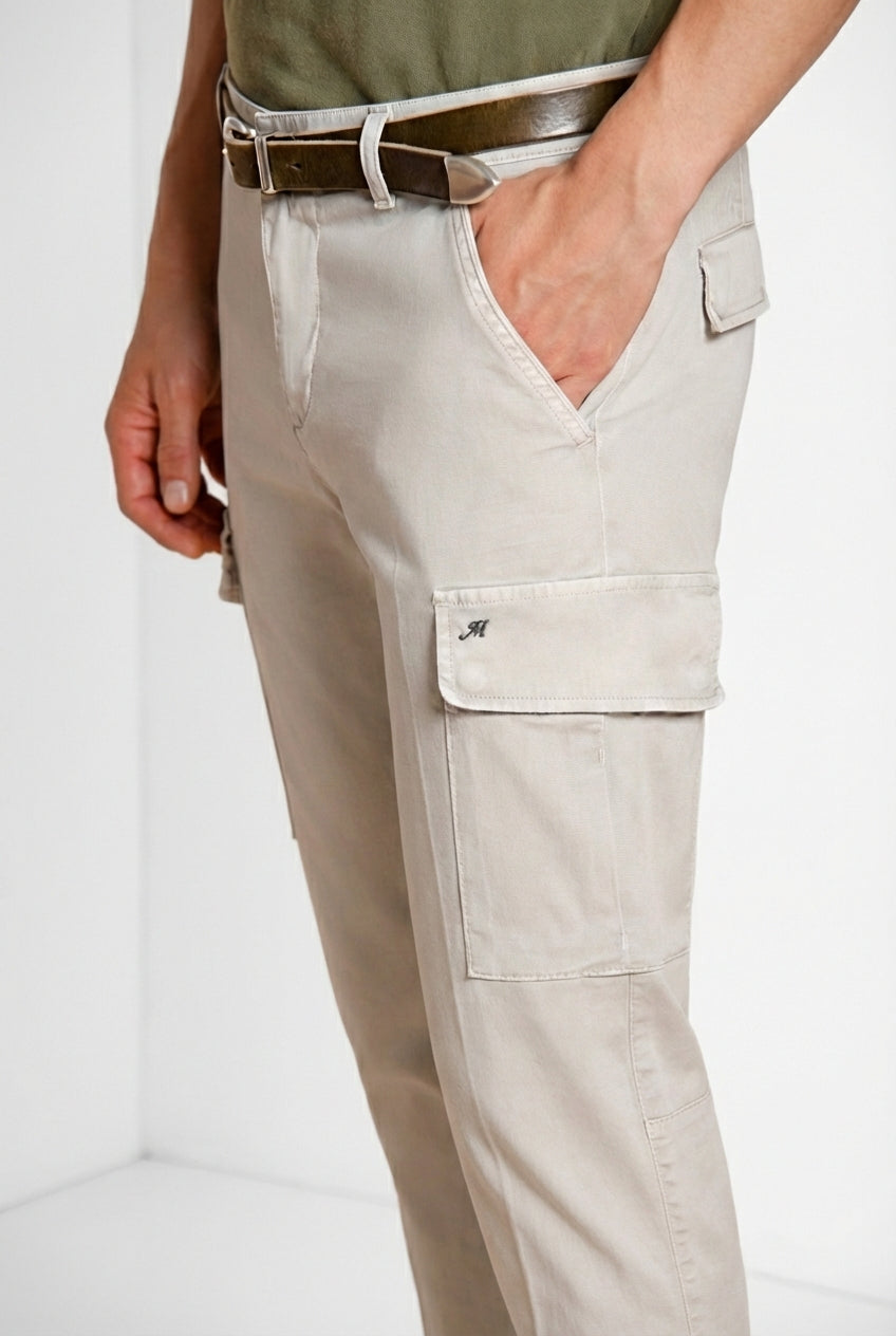 Chile Hose Cargo Herren aus Stretch-Satin extra slim fit ①