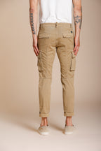 Chile pantalon cargo homme en satin stretch extra slim fit ①