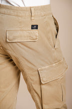 Chile pantalon cargo homme en satin stretch extra slim fit ①
