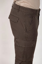Chile men's cargo pants stretch satin extra slim fit ①