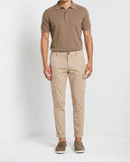 Chile pantalon cargo homme en satin stretch extra slim fit ①