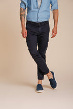 Chile pantalón cargo hombre en raso stretch extra slim fit ①