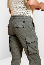 Chile men's cargo pants in stretch satin extra slim fit ①