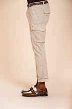 Chile men's cargo pants stretch satin extra slim fit ①