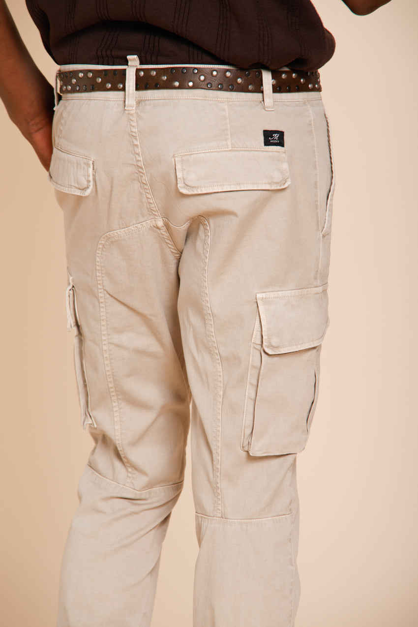 Chile pantalón cargo hombre en satén stretch extra slim fit ①