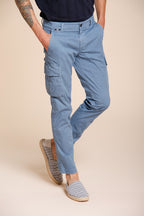 Chile pantalón cargo hombre en satén stretch extra slim fit ①