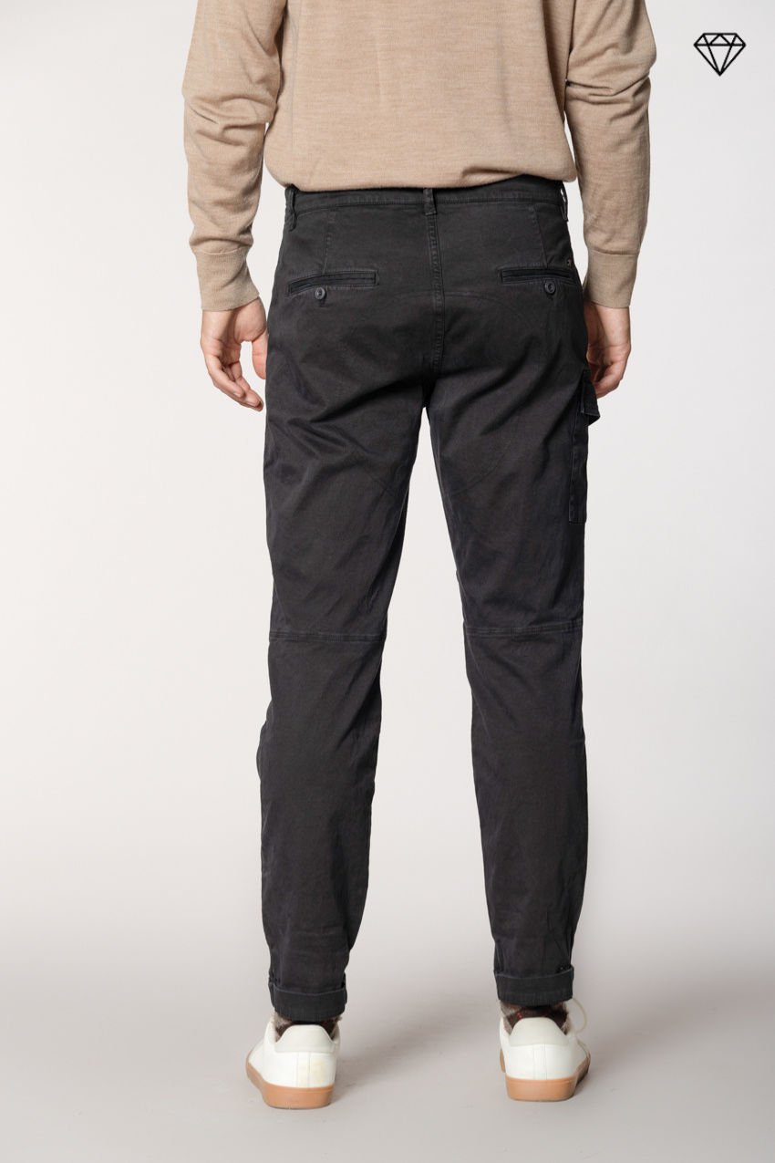 George Coolpocket pantalon cargo homme en gabardine logo edition carrot fit ①