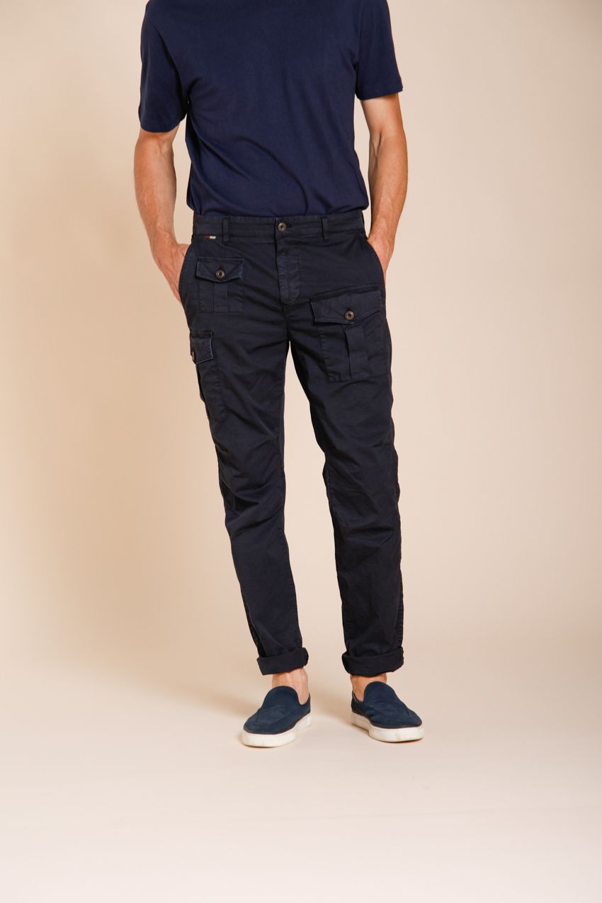 George Coolpocket Herren Cargo Hose aus leichtem Stretch-Twill Logo Edition carrot fit ①