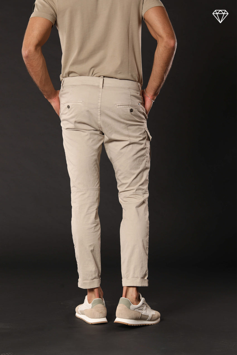 George Coolpocket pantalón cargo hombre en algodón pima ligero logo edition carrot fit ①