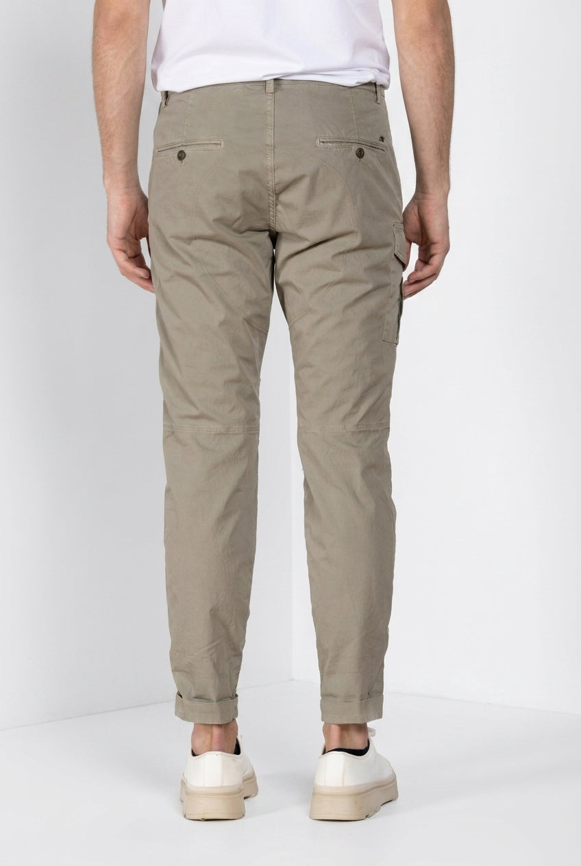 George Coolpocket pantalon cargo homme en twill léger stretch Logo Edition carrot fit ①