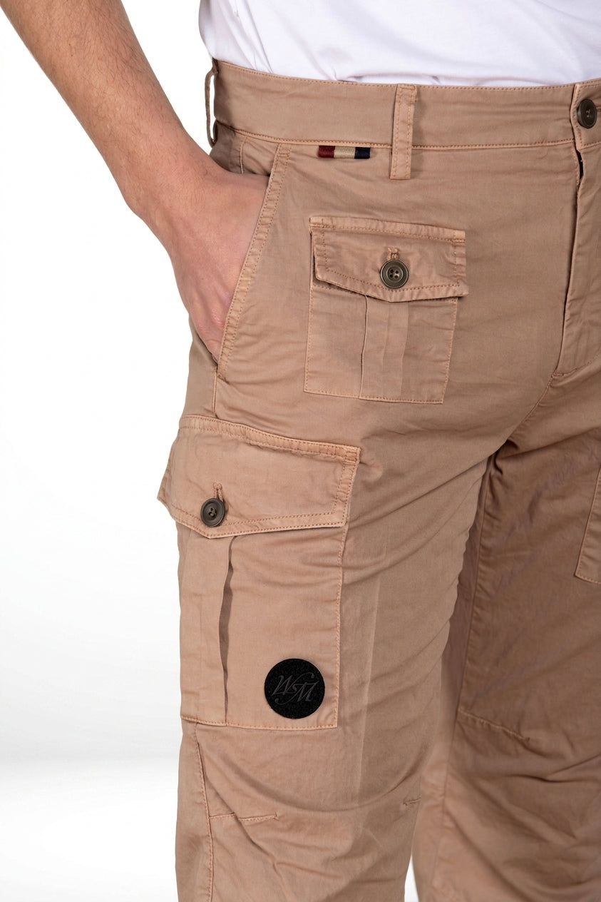 George Coolpocket Hose Cargo Herren aus leichtem Stretch-Twill Logo Edition carrot fit ①