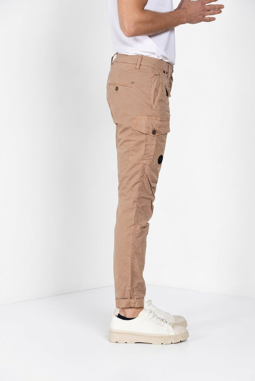 George Coolpocket pantalon cargo homme en twill léger stretch Logo Edition carrot fit ①